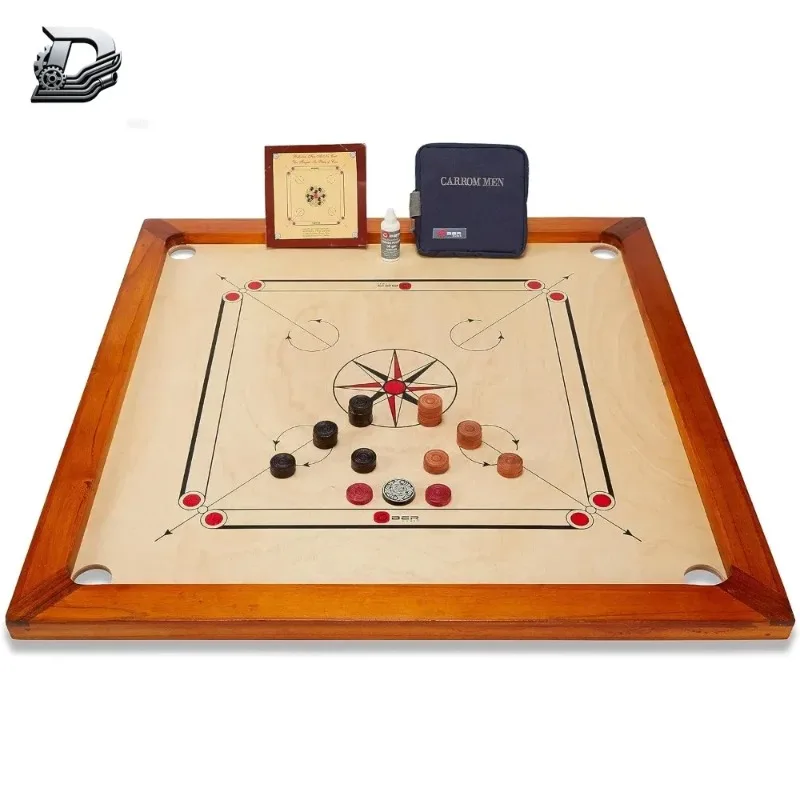 Board Game Family - 33x33 Inch Official Carrom Board Set