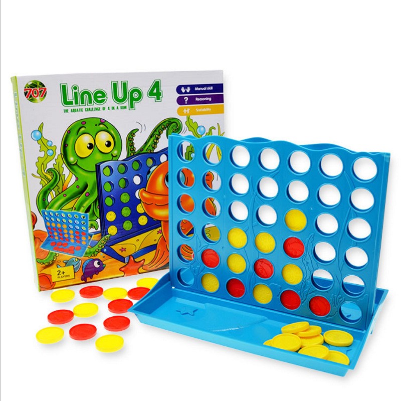 Board Game Family - 3D Four-in-a-Row Board Game for Kids