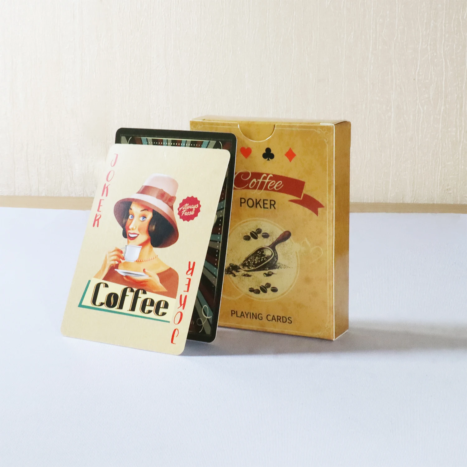 Board Game Vantage - Coffee Paper Playing Cards Vintage Style