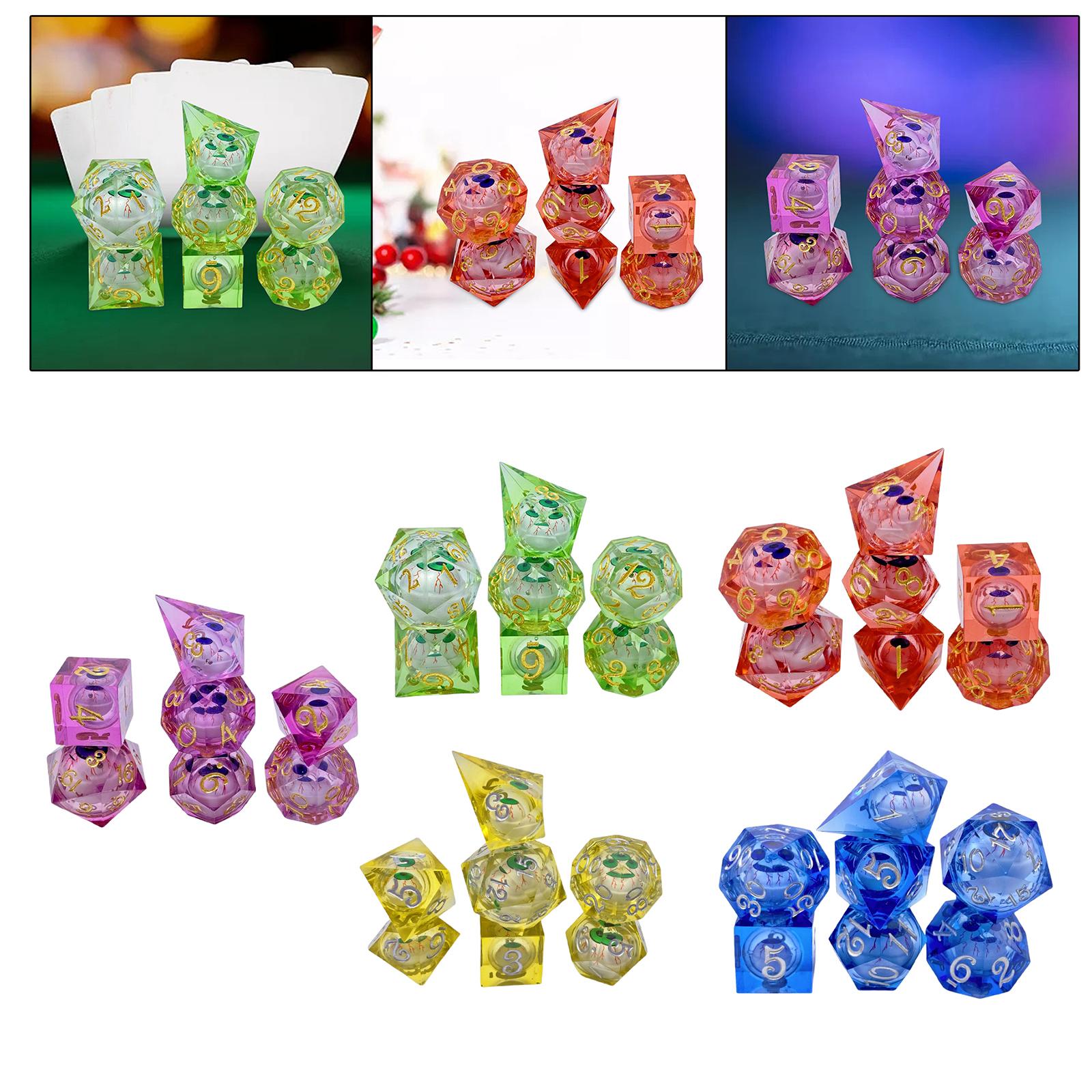 Board Game Cafe - 7x Polyhedral Dices Role Playing Dice