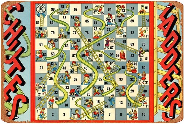 Board Game Cafe - 1943 Chutes & Ladders Board Game