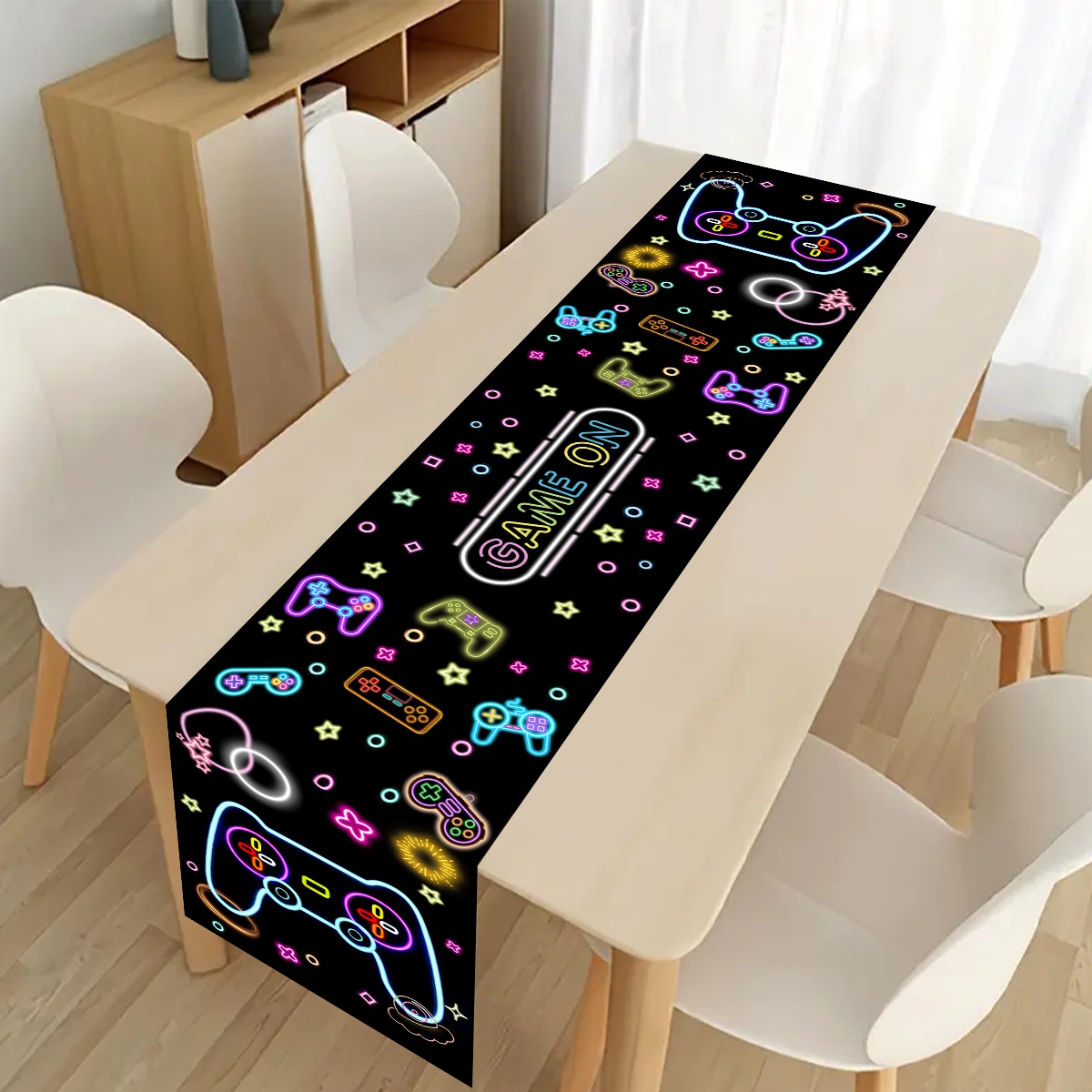 Board Game Cafe - 1pc Neo Glow Table Runner Fluorescent