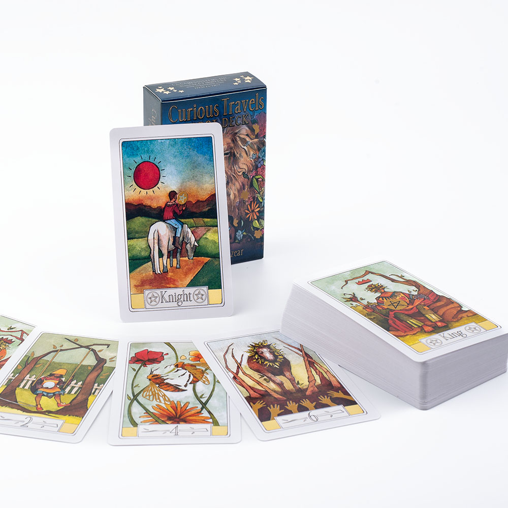 Board Game Illustration - Curious Travels Tarot 10.3*6cm Composed of