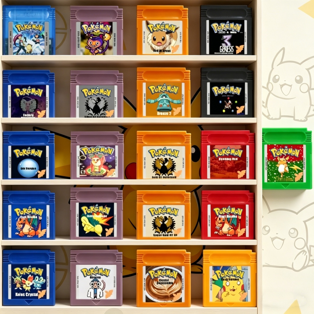 Board Game Is - GBC Pokemon Series Game Cartridge Black