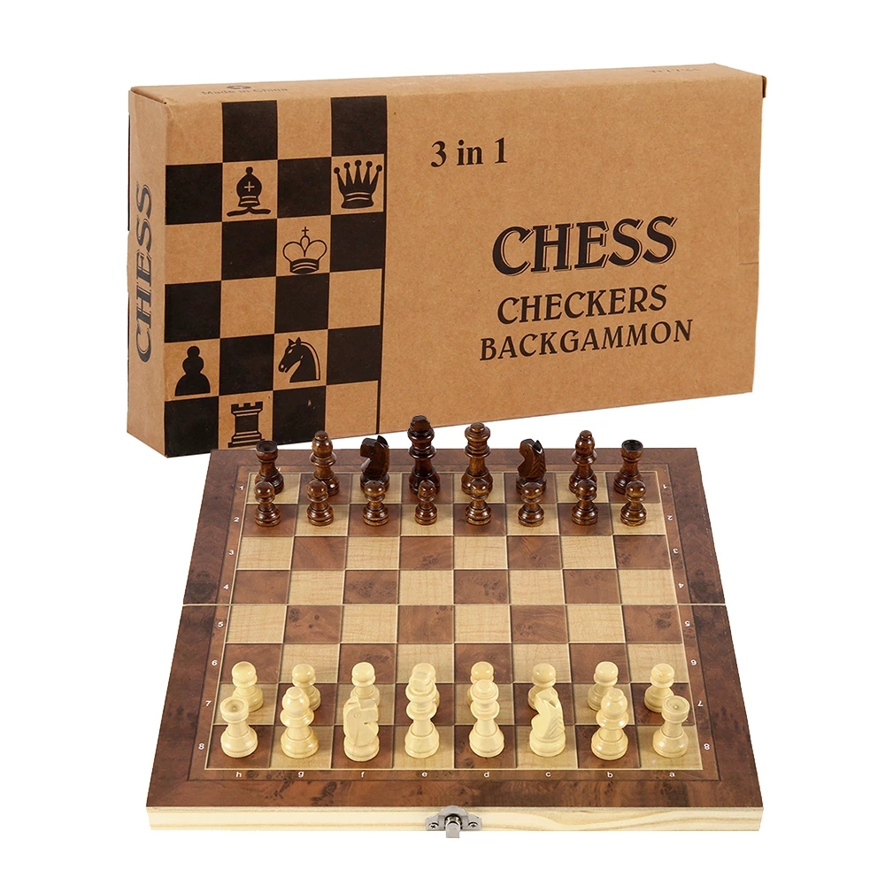 3 in 1 Chess Board, Folding Wo - Board Game Quacks review and price