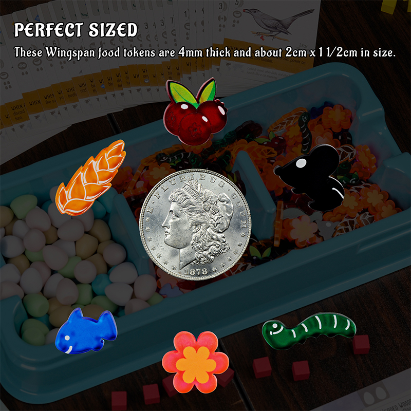 Wingspan Food Resource Tokens  - Board Game Illustration review and price