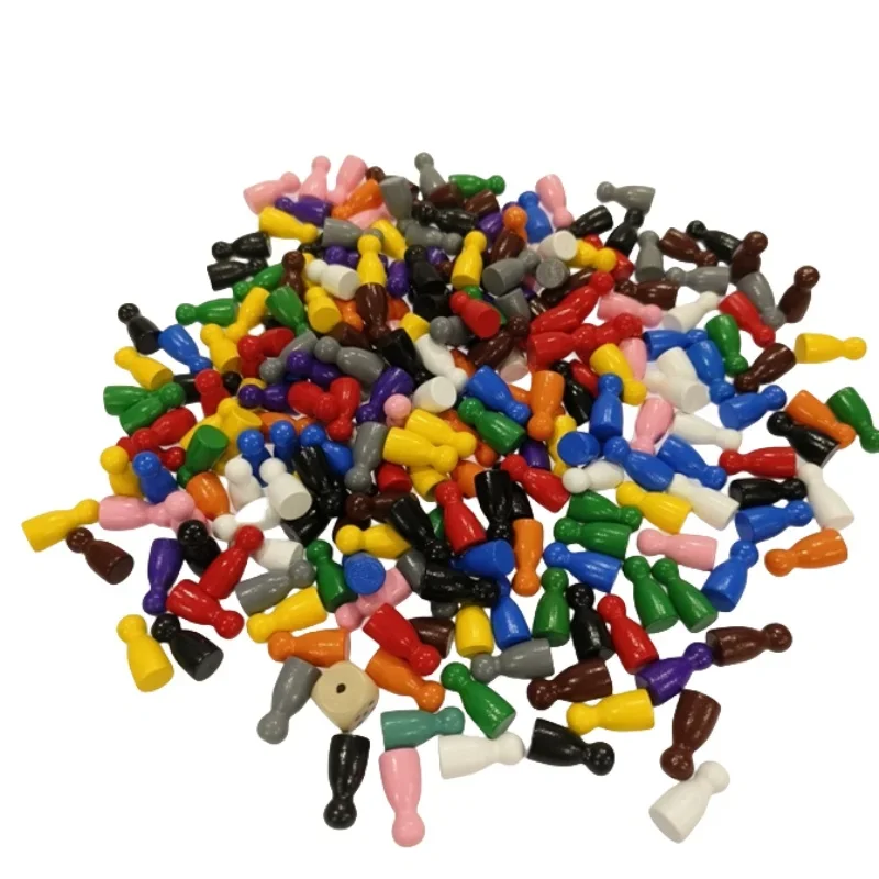 100 Pcs Colorful Wooden Chess  - Board Game Illustration review and price