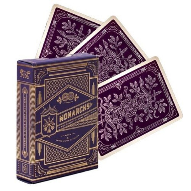 Purple Monarch Playing Cards b - Board Game Illustration review and price