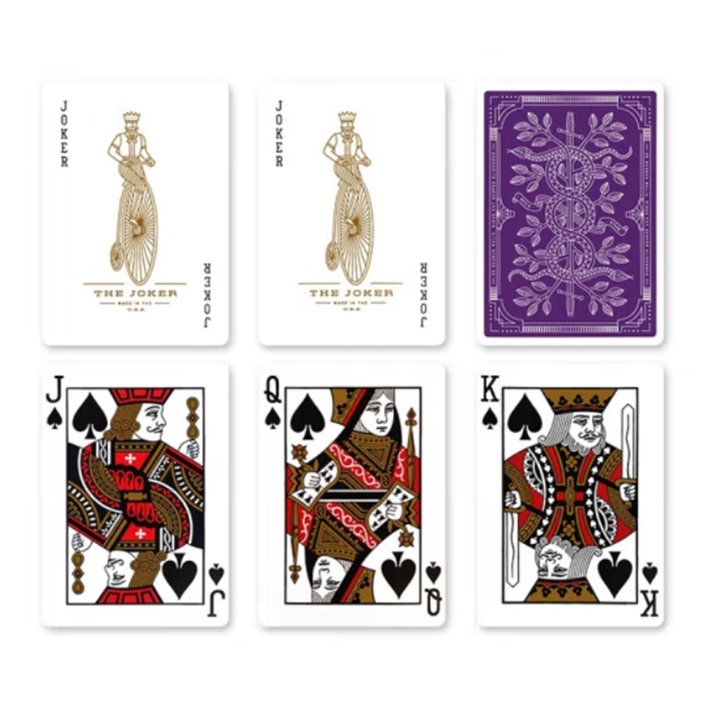 Purple Monarch Playing Cards b - Board Game Illustration review and price