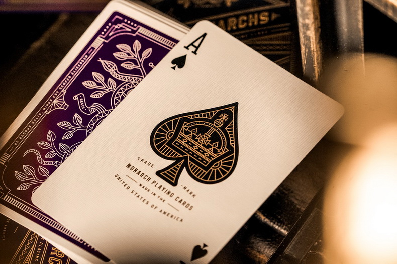 Purple Monarch Playing Cards b - Board Game Illustration review and price