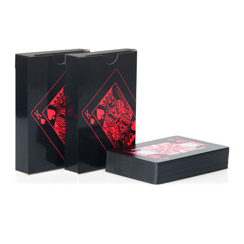 Black Plastic Playing Cards Bl - Board Game Illustration review and price