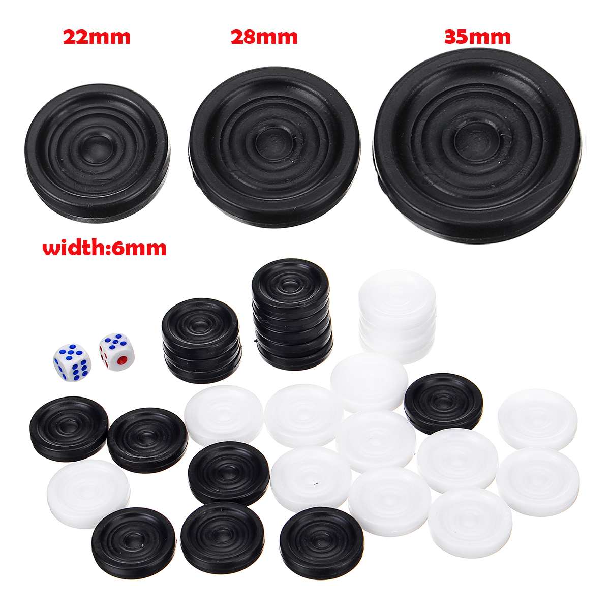 32 PCS Backgammon Chess Piece  - Board Game Quacks review and price