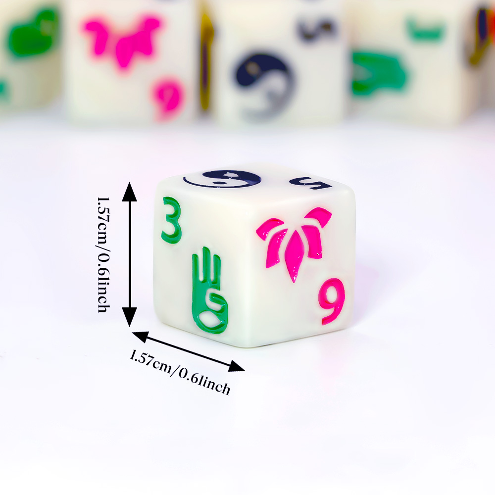 6pcs Zen-Themed Polyhedral Dic - Board Game Zen review and price