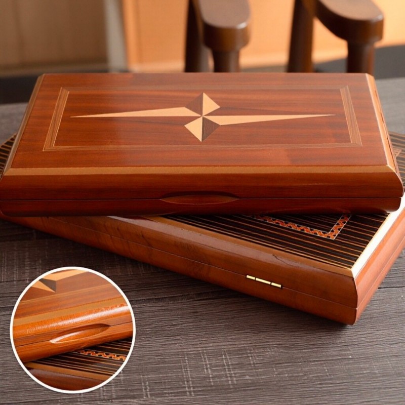 Solid Wood Backgammon 11-19 In - Board Game Quacks review and price
