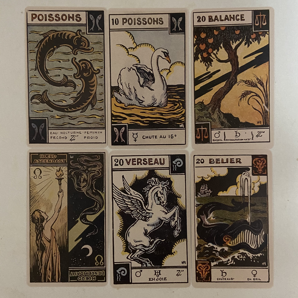 vintage zodiac oracle cards 48 - Board Game Vantage review and price