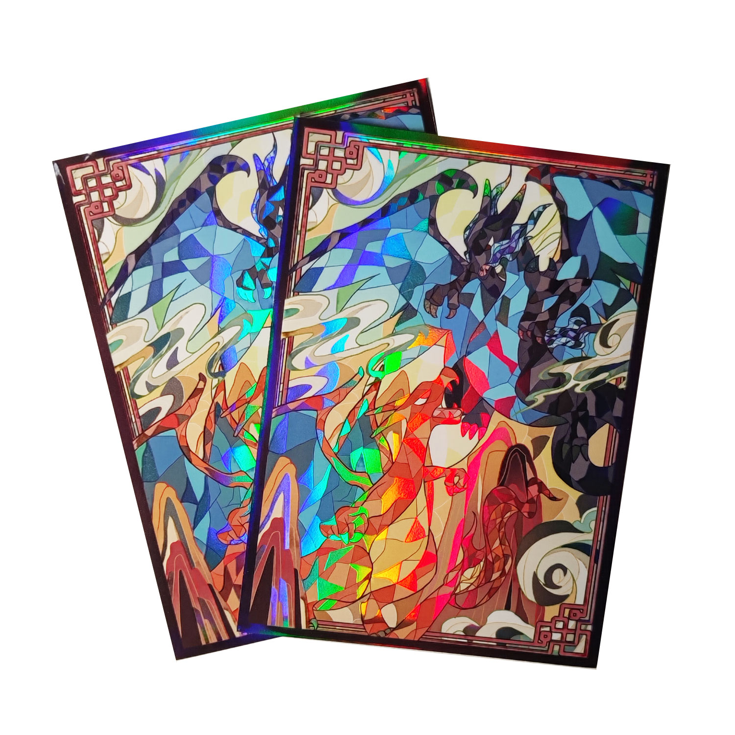 60ct Holo Card Sleeves 66x91mm - Board Game Illustration review and price
