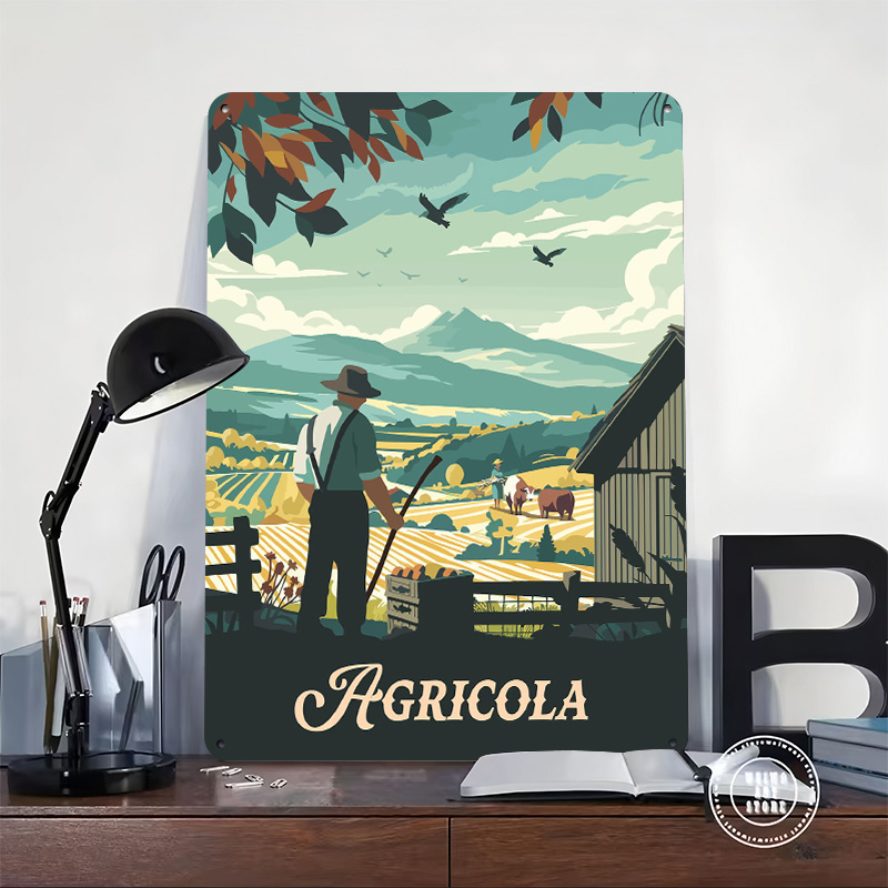 Agricola Board Game Inspired I - Board Game Illustrator review and price
