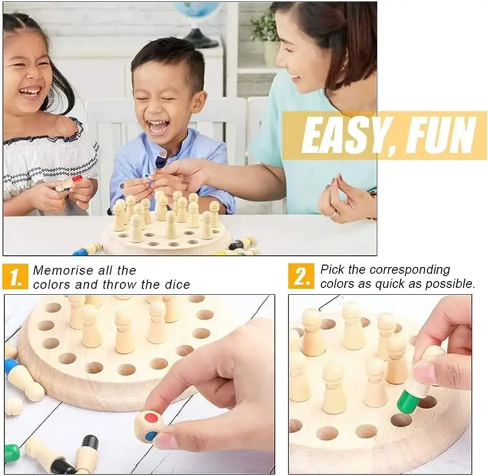 1PC Wooden Memory Match Stick  - Board Game Of Life review and price