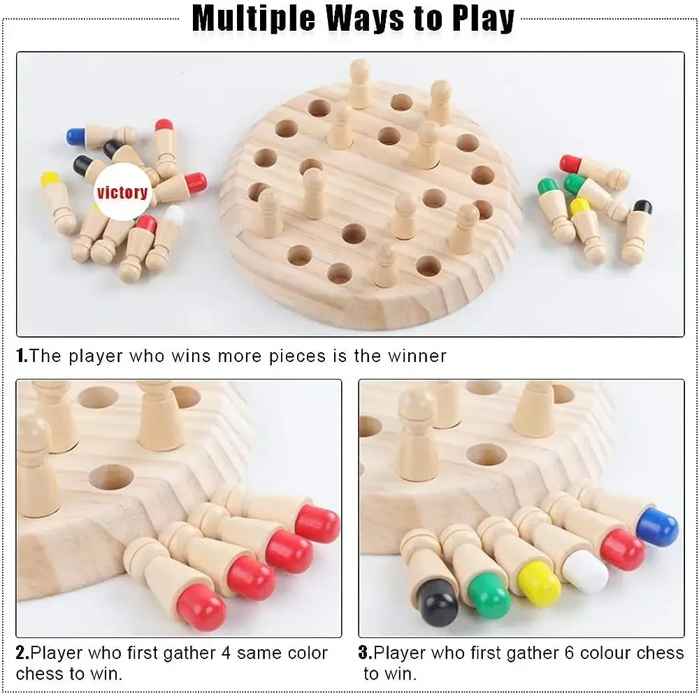 1PC Wooden Memory Match Stick  - Board Game Of Life review and price