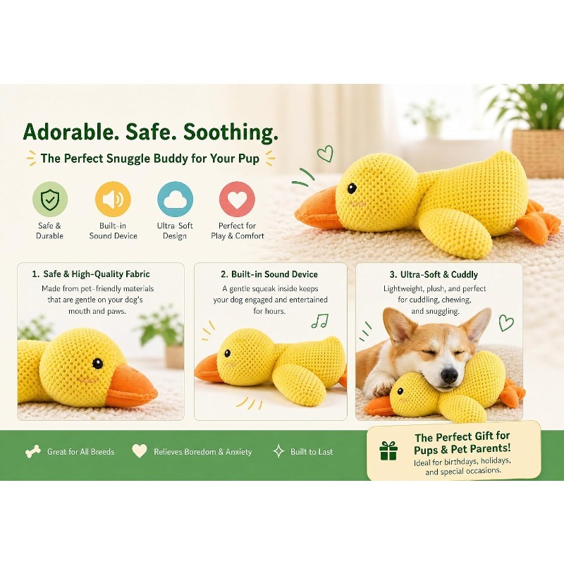 Piece Plush Calming Duck Dog T - Board Game Quacks review and price