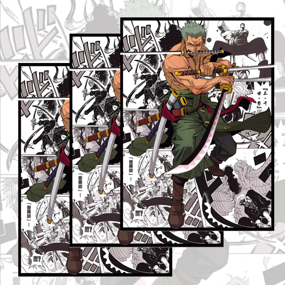 60PCS 66x91mm One Piece Anime  - Board Game Illustration review and price