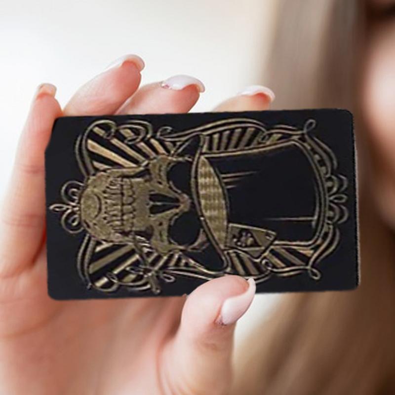 Black Playing Cards Deck Skull - Board Game Illustration review and price