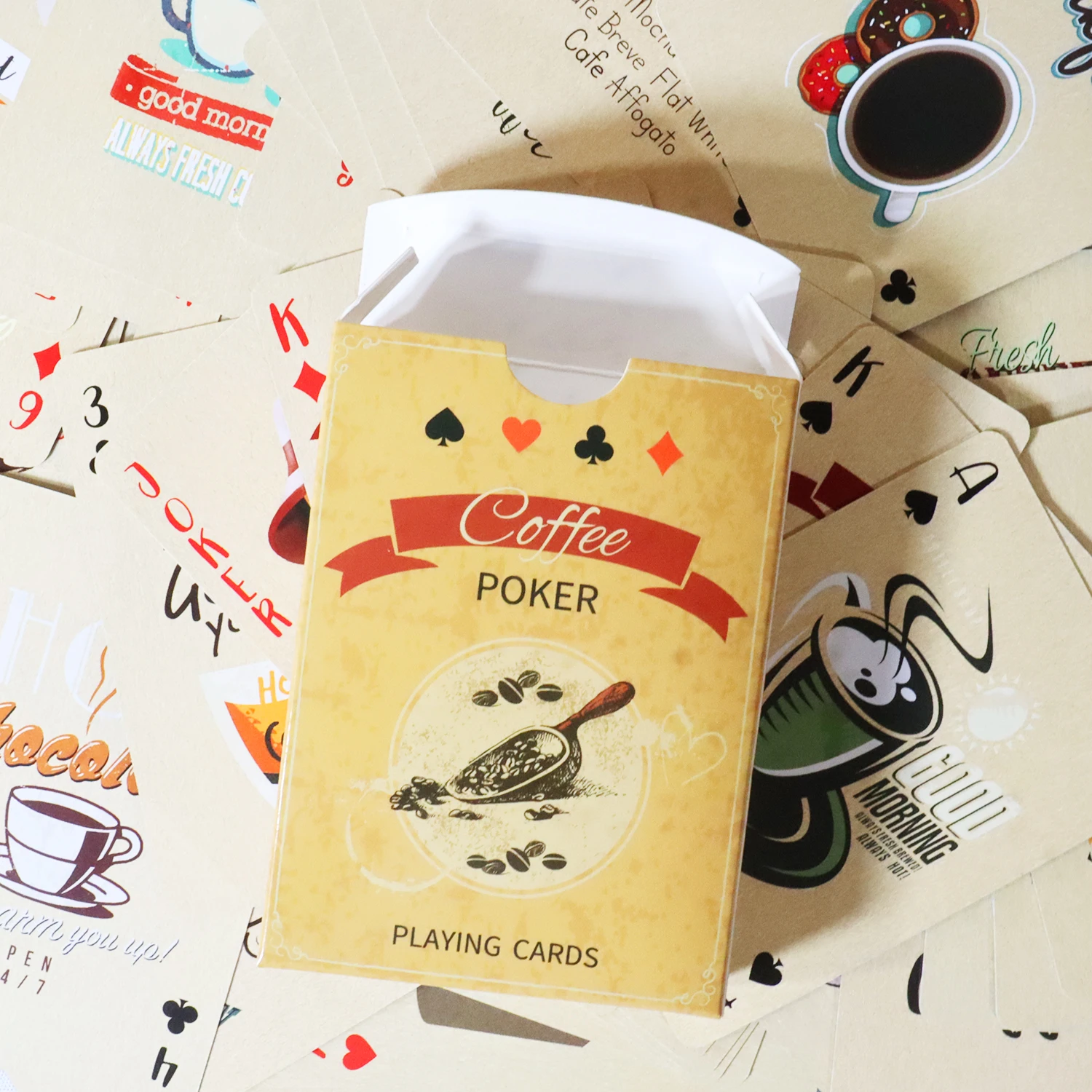 Coffee Paper Playing Cards Vin - Board Game Vantage review and price