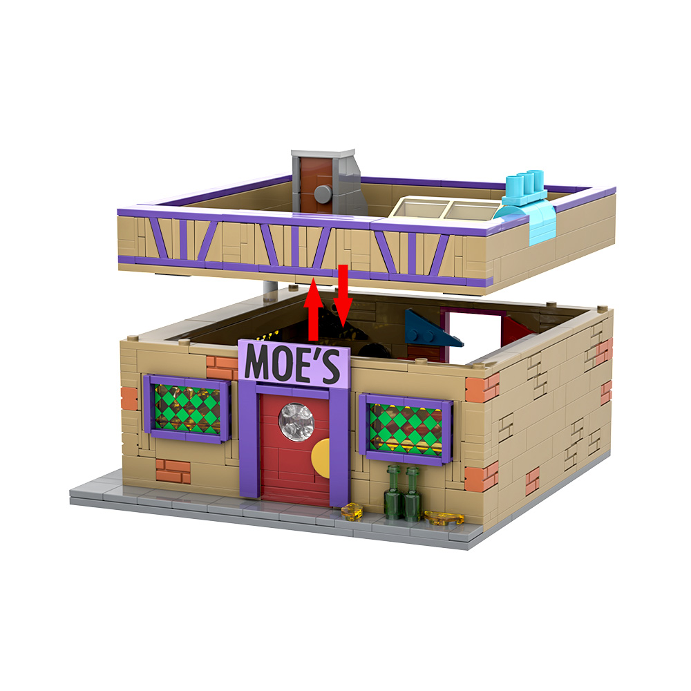 Gobricks MOC Simpsoned Modular - Board Game Jumanji review and price