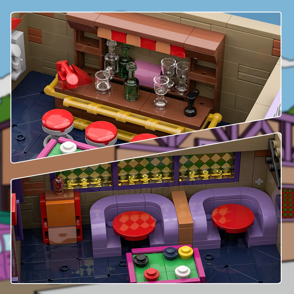 Gobricks MOC Simpsoned Modular - Board Game Jumanji review and price