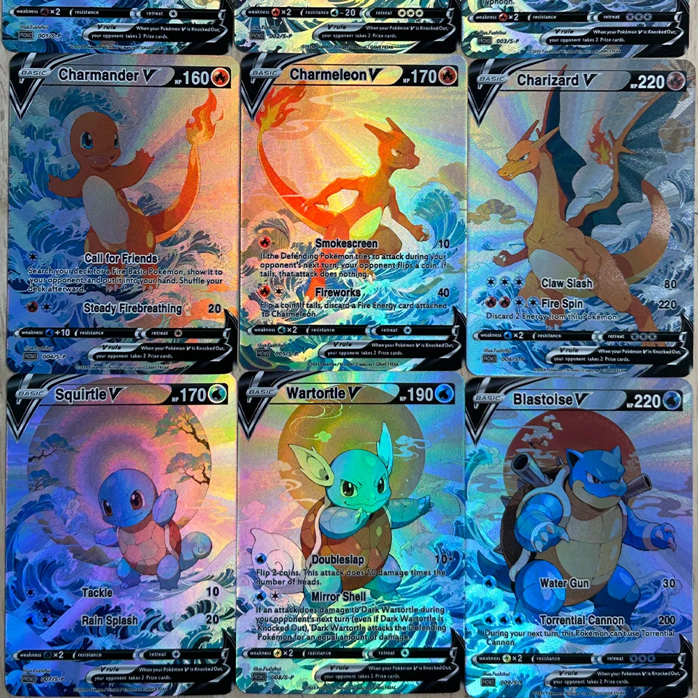 9Pcs/set DIY Anime PTCG Collec - Board Game Is review and price