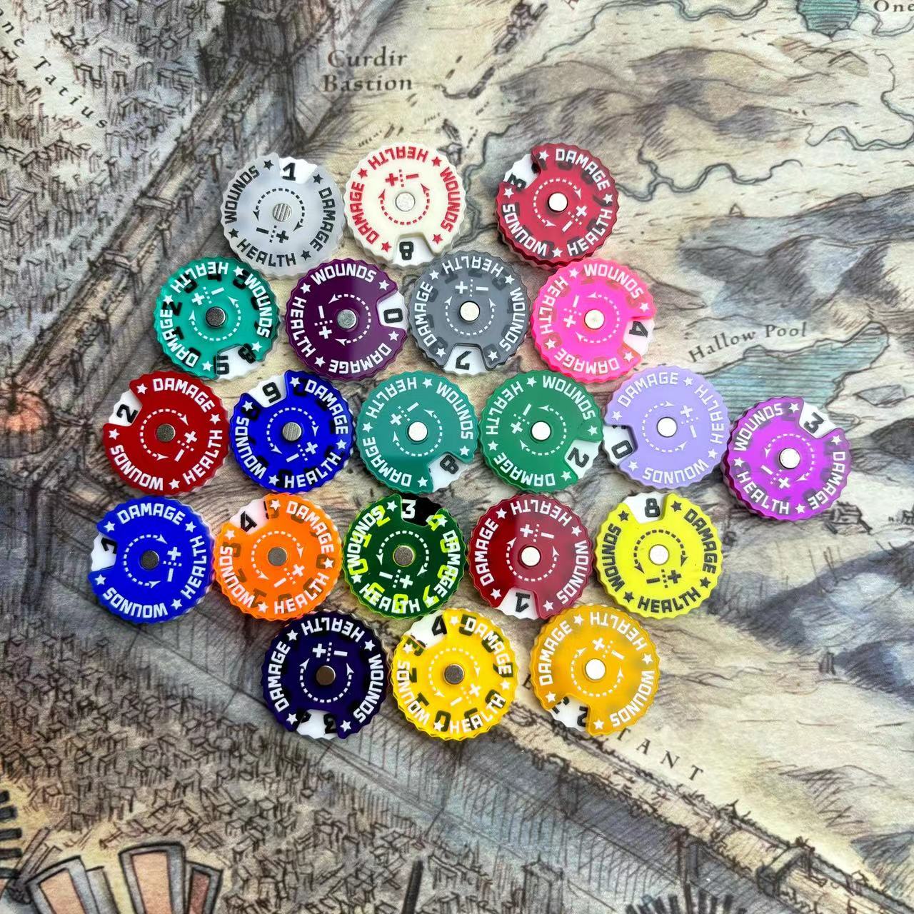 25x25x6mm Wound Tracker Table  - Board Game Path review and price