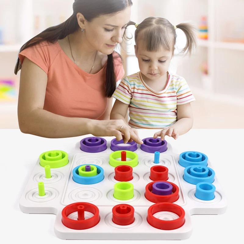 Montessori Stacking Ring Board - Board Game Family review and price